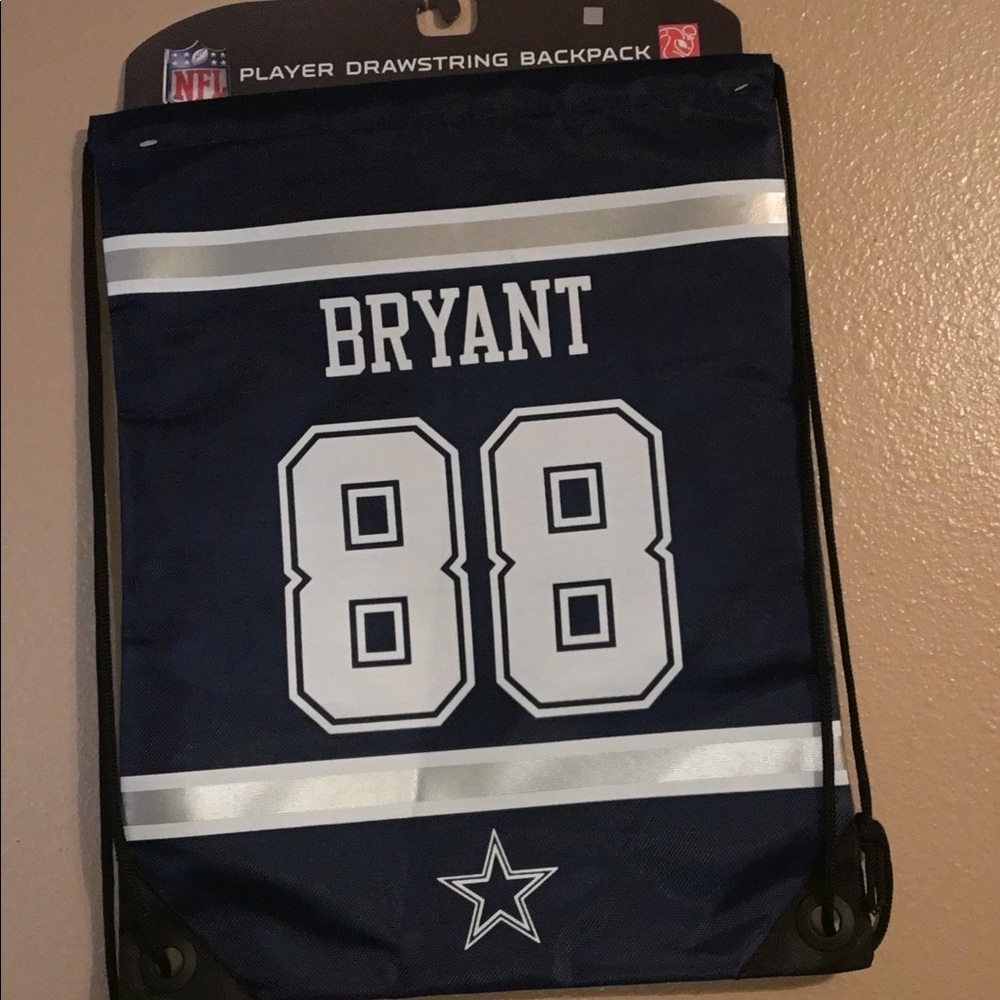 New Dallas Cowboys Drawstring Backpack Bryant
